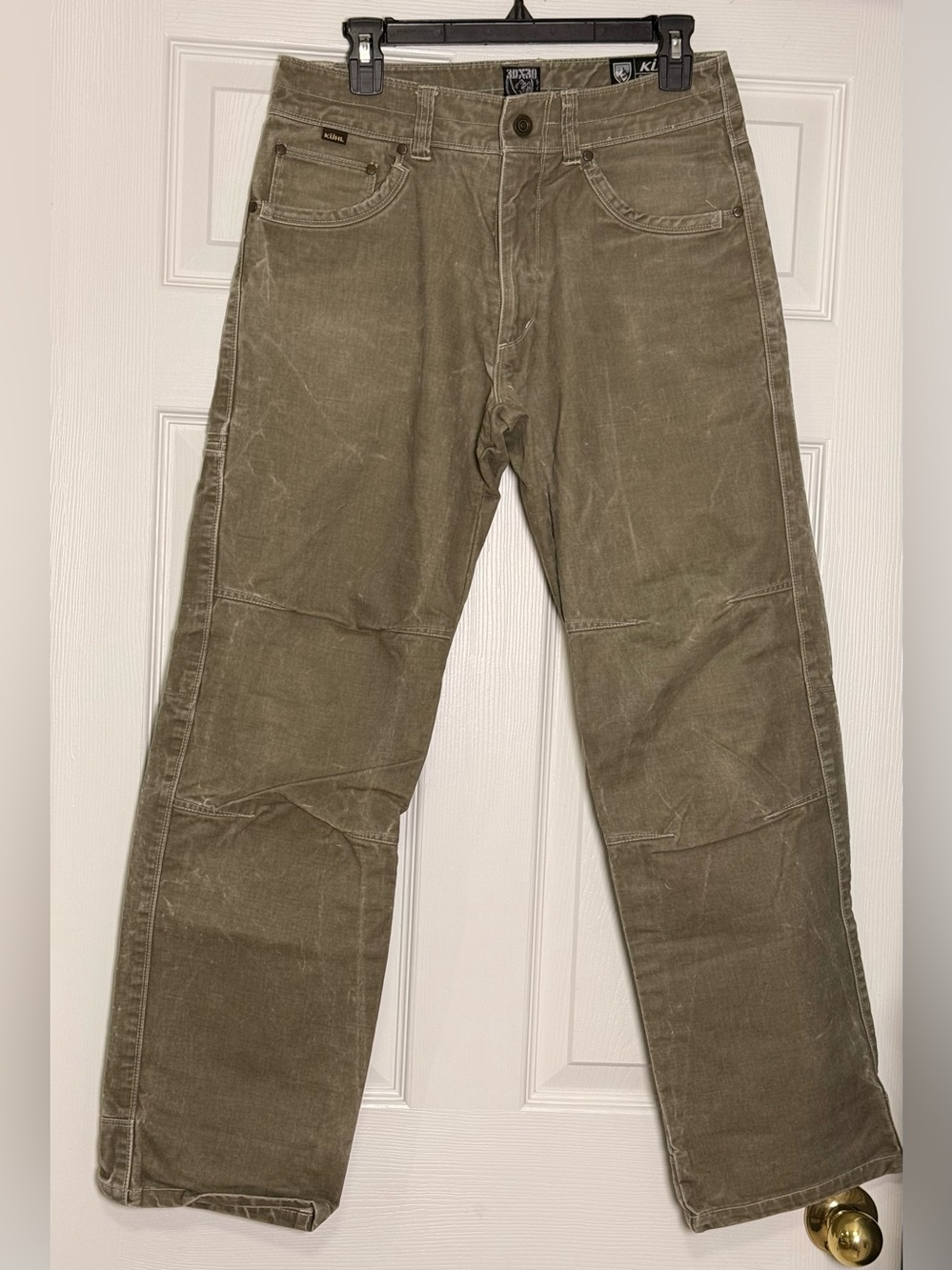 Kuhl Rydr Pants Mens 30x30 Brown Heavy Canvas Outdoor Hiking Workwear Full Fit